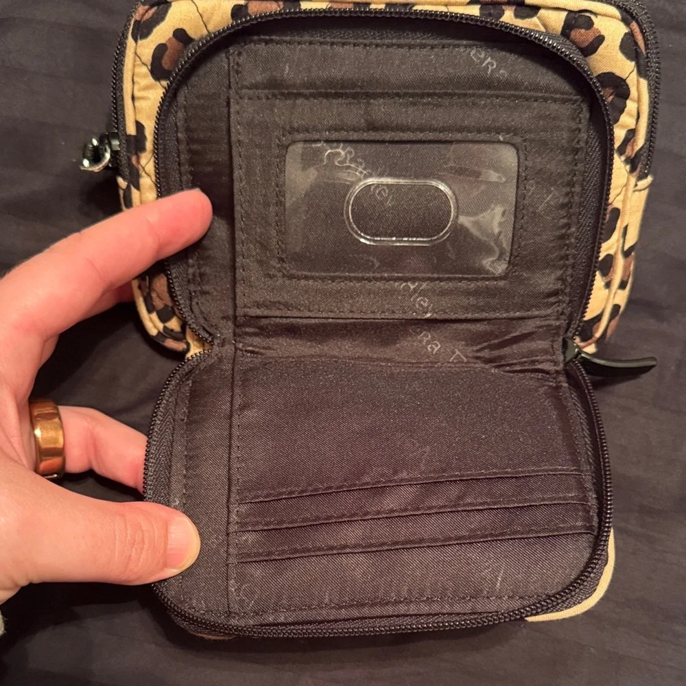 Vera Bradley Leopard Print Wristlet Clutch - Picture 3 of 5
